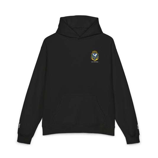 "NEVER OUT OF REACH" BLACK SIGNATURE HOODIE